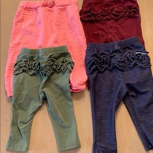 Baby girl 6 - 12 mo pants ruffle butt bundle